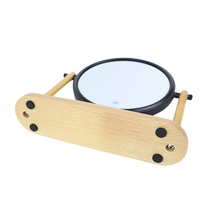 Plateau de rangement à double tige en bois au design moderne <span class=keywords><strong>Miroir</strong></span> de courtoisie pivotant à rotation de 360 <span class=keywords><strong>Miroir</strong></span> de beauté vertical pour la maison - Product Image 6