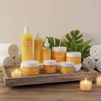 Ensemble de soins de la peau de marque privée SeaMoss Sérum pour le visage au curcuma Liquide blanchissant avec extrait de plantes pour le visage 60ml Usage domestique