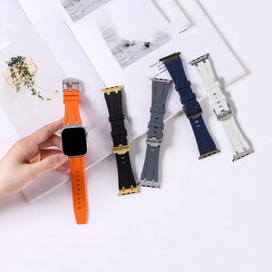 Nuovi Cinturini di Lusso in Silicone per Smartwatch Serie <span class=keywords><strong>6</strong></span> <span class=keywords><strong>7</strong></span> 8 Ultra, Cinturino in Metallo e Gomma da 44mm 45mm 49mm - Product Image 1