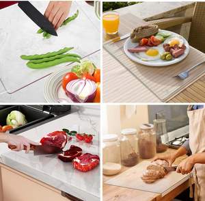 Tabla de Cortar Acrílica Transparente Antideslizante para Cocina, Hogar y Restaurante con Borde Protector para Encimera - Product Image 5