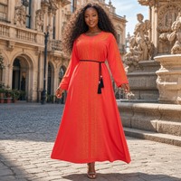 Robe de soirée élégante pour femmes africaines grande taille, Kaftan, Abaya musulmane, Robe de mariée, Boubou modeste, Ankara, Robe de fête