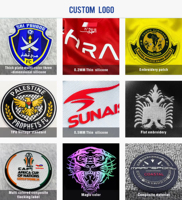 Logo Klub Kustom Musim Panas Ukuran Besar Bernapas Cepat Kering Lengan Panjang Semi-resleting Cetak Digital Anti-UV Anti-Bakteri Olahraga