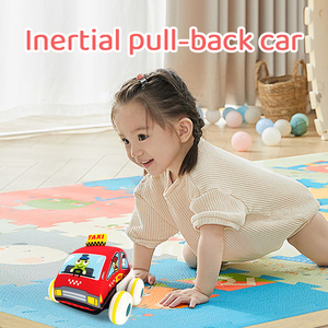 Jouets pour bébés Huanger, jeux de <span class=keywords><strong>friction</strong></span>, voitures, mini camion à grande roue, <span class=keywords><strong>voiture</strong></span> en tissu à recul, 4 assortiments - Product Image 2