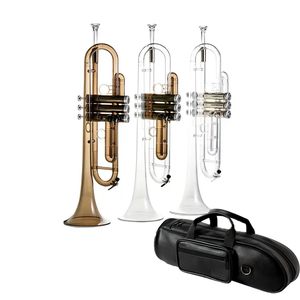 Qualité supérieure Pampet Clear Trumpet BB Tone avec sac de transport en cuir PU Trompette professionnelle Trompette - Product Image 1