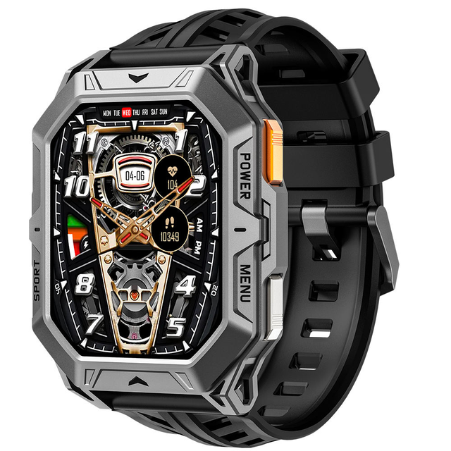 Professional Outdoor Smart Watch AMOLED Display Heart Rate Altitude Tracking IP68 Waterproof 10 Days Battery Life Voice Calls
