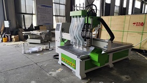 Ludiao Trung Quốc 4 * 8ft bốn quá trình đa đầu <span class=keywords><strong>CNC</strong></span> <span class=keywords><strong>Router</strong></span> cho đồ nội thất bằng gỗ - Product Image 4