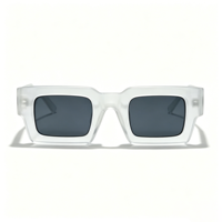 Lunettes de soleil rectangulaires unisexes SZ3202-2, monture PC, polarisées UV400, légères, noir mat, pour extérieur