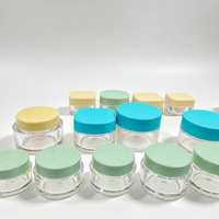 Pot en plastique pour crème, flacon cosmétique, contenants pour soins de la peau et du corps, pot en plastique pour crème visage, récipient pour gommage au sucre