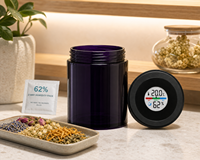 Lancement de la marque en marque blanche pour les responsables de produits floraux, pot en verre hermétique anti-odeur pour la fraîcheur en vente au détail