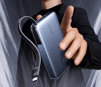 UGREEN PB550 Nexode Power Bank 20000mAh 67W Pengisian Cepat Kabel USB C Terintegrasi 2 Port Pengisi Daya Portabel