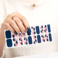 Autocollants pour ongles en plastique 2D personnalisés, style japonais et français, en forme de cœur, pour la décoration des ongles