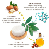 Barre de shampooing solide à la noix de coco naturelle de marque privée soin des cheveux végétalien biologique fait à la main shampooing savon savon après-shampooing