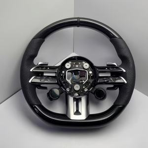 Volant en fibre de carbone de haute qualité personnalisé pour <span class=keywords><strong>Mercedes</strong></span> Benz AMG GT W223 W213 W206 W205 W204 G63 A45 E63 G65 X290 - Product Image 4