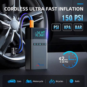 Démarreur de voiture et camion avec batterie de secours, gonfleur de pneus, lumière LED, compresseur d'air 12V 1800A Courant de crête - Product Image 3