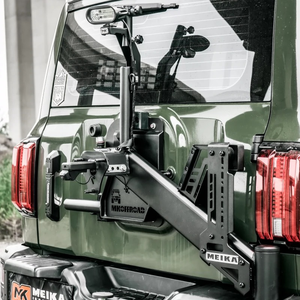 Accessori Auto Fuoristrada ZST, Supporto Universale Posteriore per Ruota di Scorta in Lega di Alluminio <span class=keywords><strong>Cromato</strong></span> Nero Autoadesivo MK - Product Image 4