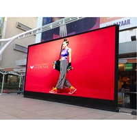 Layar LED Luar Ruangan P4 P5 P6 P8 P10, Harga Papan Reklame Iklan Besar, Kabinet Aluminium, Layar LED, Dinding Video