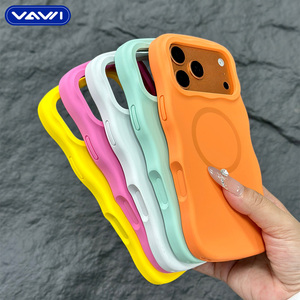 Funda Magnética de Silicona con Diseño Original VAWI V-S06, Color Sólido, para iPhone 16 17 Pro Max - Product Image 5