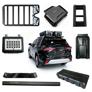 Cesta portaequipajes de aluminio para techo de coche, escalera lateral, caja lateral, tienda lateral, caja de techo para Crown Kluger - Product Image 1