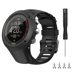 Bracelet en caoutchouc pour montre <span class=keywords><strong>SUUNTO</strong></span> Ambit1 Ambit2 Ambit3 pour hommes, avec vis et tournevis, accessoires de montre - Product Image 5