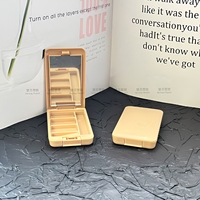 Palette cosmétique tout-en-un rectangulaire personnalisée en plastique ABS trois couleurs avec support pour pinceaux, correcteur, poudre à sourcils et contouring