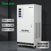 Stabilisateur de tension automatique 25 kVA 30 kVA 35 kVA 40 kVA 380 V triphasé à servomoteur / régulateurs de tension