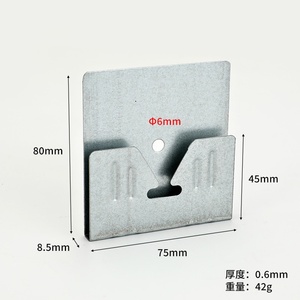 Modern Dart-Shaped Steel Light Gray Smart Mirror <b>Hook</b> <b>Clip</b> Easy Installation Bathroom Cabinet Backside <b>Hook</b> Wall Mounting - Product Image 2