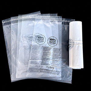 Sacs d'emballage plastique personnalisés Youxin, 100% LDPE recyclé, auto-adhésifs avec fermeture éclair, pour la logistique express - Product Image 1