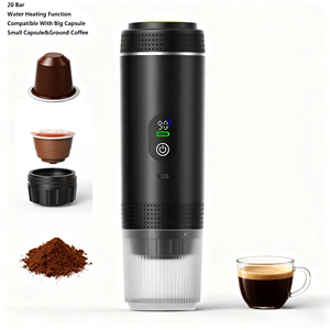 Machine à expresso portable avec écran LED, 20 bars, 3 en 1, automatique, auto-chauffante, USB, électrique, pour voyages, camping, extérieur - Product Image 1