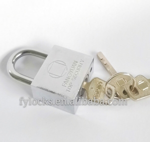 Cromado Plaza hierro candado con llaves de paleta, cromado candado de hierro - Product Image 5