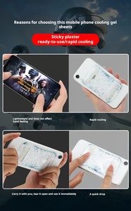 Quick Stick Reusable Silicone Rubber <b>Physical</b> Cooling Sticker for Gaming Phones Easy Peel Fast Heat Dissipation Accessories - Product Image 4