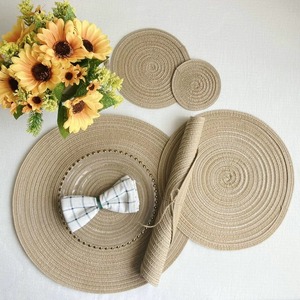 Tappetino fatto a mano in stile tinta unita moderno in fabbrica per la decorazione della tavola di nozze o della festa di casa Hotel - Product Image 4