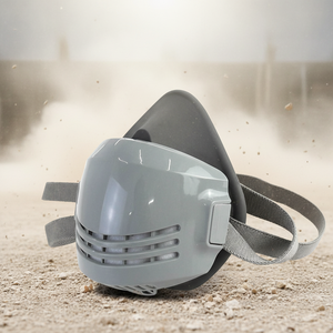 <span class=keywords><strong>Masque</strong></span> respiratoire anti-poussière en silicone pour la moitié du visage, réutilisable, anti-poussière, anti-particules, KN95, pour travaux industriels, miniers, de construction, <span class=keywords><strong>masque</strong></span> de sécurité - Product Image 1