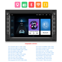 Autoradio Android 2 Din, lecteur vidéo GPS Wifi BT OBD RDS pour VW/Volkswagen/Passat/BORA/JETTA