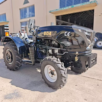 Tracteur agricole tout-terrain de haute qualité Euro 5 80 CV avec pneus tout-terrain, direction hydraulique et moteur diesel