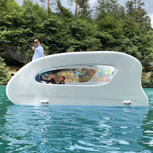 Jeu flottant sur <span class=keywords><strong>l</strong></span>'eau Île Flotteurs Plate-forme Hover Craft Solaire Bateaux Électriques <span class=keywords><strong>Bateau</strong></span> de Pêche Gonflable - Product Image 5