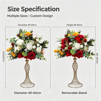 Realistische Künstliche Seidenblumen-Tischdekoration für Hochzeiten, Bankette und Empfänge