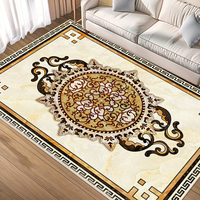 Tapis de salon en velours cristal doux, lavable, antidérapant, pour la décoration de la maison, tapis de chambre, tapis de canapé