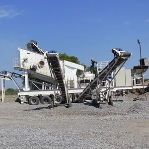 Low investment mobile stone cone crushing crusher with screen suppliers for sale Korea price