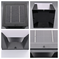 Lumière solaire de pilier de LED 20W IP65 étanche pour le poteau de porte de paysage et le support de mur avec la batterie de corps de PC d'ABS incluse