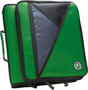 Échantillon gratuit - Classeur à fermeture éclair Mighty Zip Tab 3 pouces, vert, pour hommes et femmes, fabriqué par une usine certifiée BSCI - Product Image 1