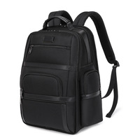 Tas Ransel Bisnis Oxford Cloth untuk Komuter dengan USB, Kapasitas Besar, Tas Laptop, Lapisan Nilon, Penutup Ritsleting, Tas Travel Unisex