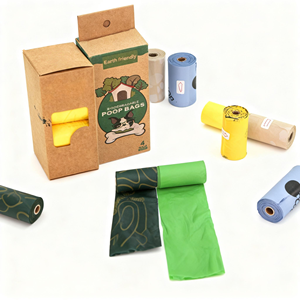 Bolsas Ecológicas para Excremento de Mascotas con Borde Plano, Bolsas Biodegradables Desechables para Desechos de Perros - Product Image 2