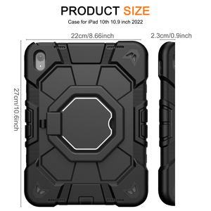Capa para iPad 7ª, 8ª, 9ª e <span class=keywords><strong>10</strong></span>ª Geração, Capa de Silicone Rotativa 360 Graus à Prova de Choque para Crianças, para iPad <span class=keywords><strong>10</strong></span>.2 e <span class=keywords><strong>10</strong></span>.9 Polegadas - Product Image 2