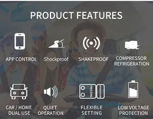 Alpicool - Refrigerador elétrico para carros, refrigerador de uso duplo 12V, refrigerador elétrico para uso doméstico, refrigerador de refrigerador elétrico AC DC - Product Image 3
