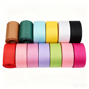 ริบบิ้นโกรเกรนสองหน้าขนาด 1-1/2 นิ้ว (38 มม.) สีพื้น เป็นมิตรกับสิ่งแวดล้อม ขายส่ง สำหรับงานฝีมือ DIY ห่อของขวัญ - Product Image 1