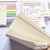 Carnet de notes autocollantes extensibles et inscriptibles, marque-pages réutilisables, dossiers adhésifs pour étudiants et planificateur de bureau