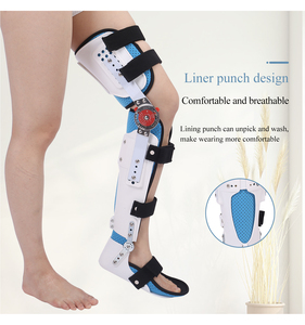 Ortopedi pergelangan kaki lutut kaki Orthosis Brace Drop kaki penjepit anggota badan bawah dukungan aman stabil sepatu jalan sendi cedera Arthritis - Product Image 3