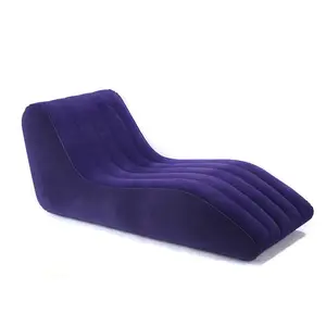 Oem S-Vormige Massaal Pvc Opblaasbare Ligstoelen Opblaasbare Luie Sofa Woonkamer Opblaasbare Stoel Stroomden Lucht Sofa