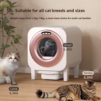 Caja de Arena Automática para Gatos, Dispositivo Sanitario para el Hogar, Fácil de Usar, para Gatos de Interior, Gestión Diaria de la Limpieza