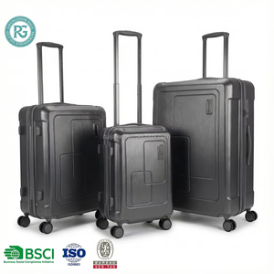 Set di Valigie Spinner a 4 Ruote in <span class=keywords><strong>Policarbonato</strong></span> 100% PC, Finitura Metallica, <span class=keywords><strong>Valigia</strong></span> Rigida Resistente agli Urti - Product Image 1